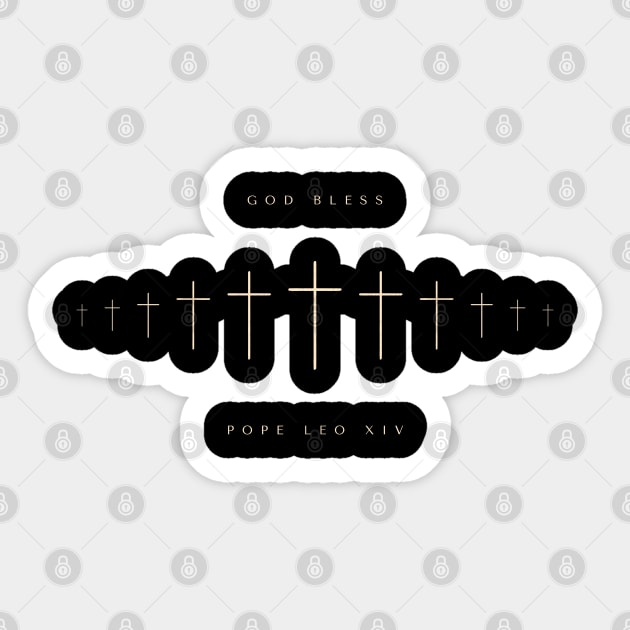 Pope-Leo-XIV Sticker by Creatifly Graphic Tees